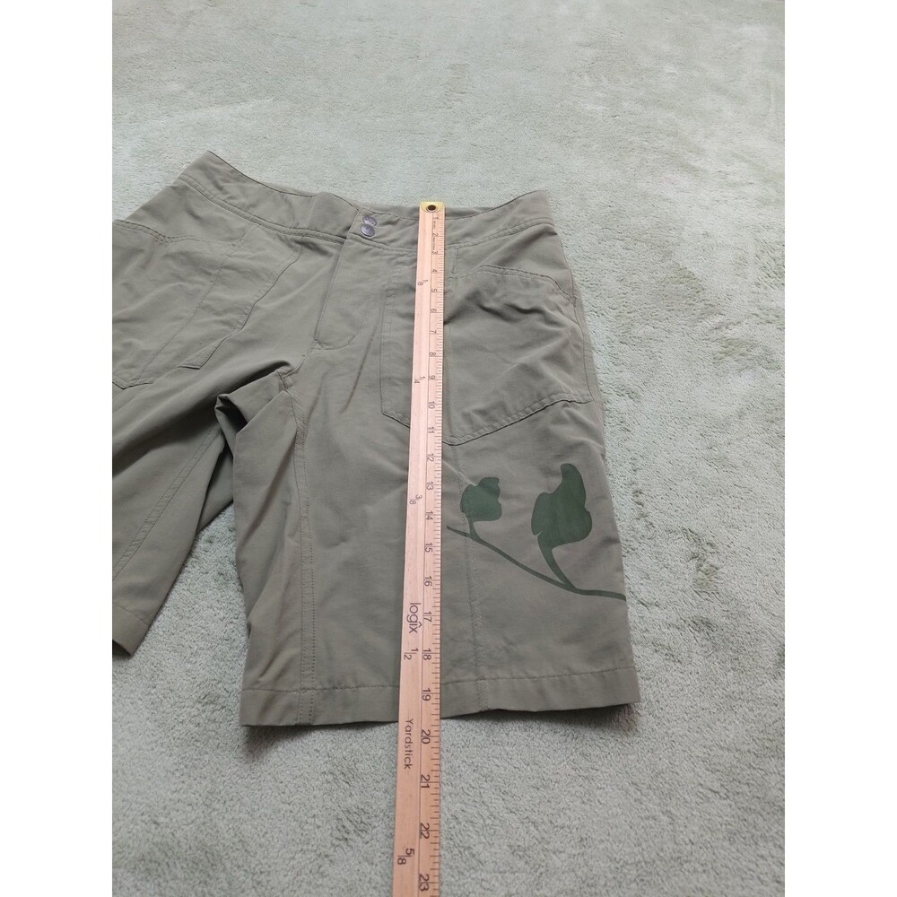 REI Womens Green Nylon Hiking Casual Beach Active Bermuda Shorts UPF 50 sz 4 - Picture 5 of 13